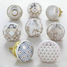 Save now with 5% off pipeline cabinet hardware. White Ceramic Drawer Knobs For Door Fitting Finish Type Golden Rs 30 Piece Id 22017312955