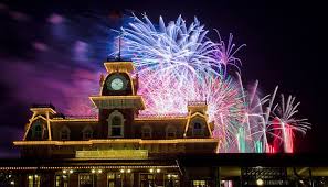 Fireworks Above Main St Station Disney Fireworks Fire Works Fireworks Photo