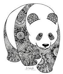 Maybe you would like to learn more about one of these? Zentangle Panda Coloring Book Panda Art Mandala Design Art Zentangle Art