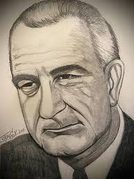Lyndon B Johnson Drawings for Sale
