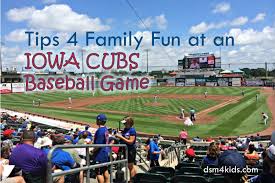 tips 4 family fun at an iowa cubs baseball game dsm4kids