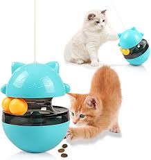 I have an auto feeder that feeds 8 tiny meal per day. Amazon Com Latt Cat Toys Tumbler Cat Food Dispensing Iq Ball With Feather For Chasing Playing Eating Slow Food Feeder Puzzle Toy Funny Cat Stick Toy For Cats Kitten Exercise Interactive Game