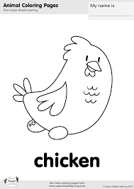 Back to main page > captain snowball.io. Chicken Coloring Page Super Simple