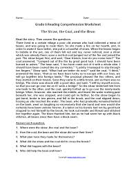 6th grade english language arts worksheets and study guides the big ideas in sixth grade ela include applying reading and comprehension skills identifying main idea author s purpose point of view and drawing conclusions and enhancing. The Straw Coal And Bean Br Sixth Grade Reading Worksheets Reading Comprehension Worksheets Comprehension Worksheets Sixth Grade Reading