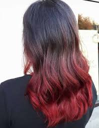 I love your black hair. 20 Radical Styling Ideas For Your Red Ombre Hair