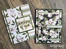 By using the same color ink as the card stock color, you will achieve a soft and subtle look. Magnolia Lane Dsp Stampin Up Card Stamping Up Cards Magnolia Stamps Stampin Up Cards