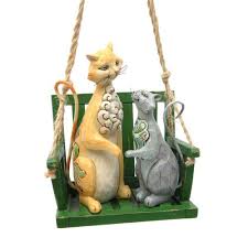 Cats On Swing Lowes Com Cat Ornament Crazy Cats Precious Moments Figurines