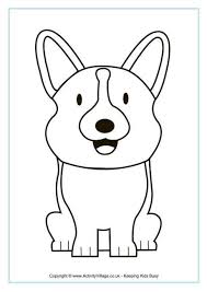Corgi Colouring Page Family Coloring Pages Family Coloring Corgi Doodle