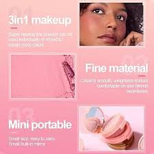 Erinde Highlighter, Bronzer & Blush Powder Palette, Matte Shimmer Powder  Makeup, Face Palette with Mirror All in One, Blendable, Travel Friendly,  Cruelty Free, 3 Colours : Amazon.co.uk: Beauty