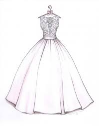 Catie The Sketch Lady Family Art Food Dress Sketches Wedding Dress Sketches Fashion Illustration Sketches