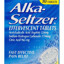 We did not find results for: Alka Seltzer Effervescent Tabletsacetylsalicylic Acid Aspirin 324mg Sodium Hydrogen Carbonate 1744mg Citric Acid 965mg 10pk Healthwise