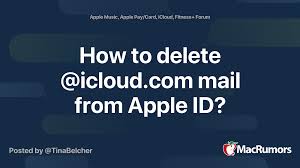 Head to settings > your name > general > reset, you can tap erase all content and settings now. How To Delete Icloud Com Mail From Apple Id Macrumors Forums