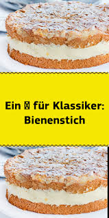 Ein Fur Klassiker Bienenstich Easy Cake Recipes Cake Recipes Easy Homemade Cake Recipes