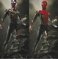 Far from home crossover suits and they're free. Some New Unused Concept Art From Spider Man Far From Home Shows The New Red And Black Suit Merged With The Iron Superhero Art Black Spiderman Iron Spider Suit