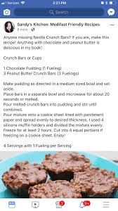 Optavia Fueling Hack Nestle Crunch Bars Remake Wow Looks So Good And Simple Medifast Recipes No Calorie Foods Bariatric Recipes