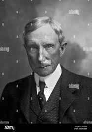 John D Rockefeller. Portrait of John Davison Rockefeller Sr (1839-1937),  c.1914 Stock Photo