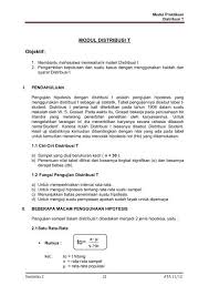 Tabel distribusi frekuensi data tunggal. Modul Distribusi T Objektif Ilab