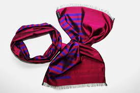 Purple flowers are popular making them the ideal birthday gift. Handmade Silk Scarf Magenta Purple Natural Dyes Azezana