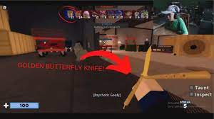 Please note that most of these brand names are registered trade marks company names or otherwise controlled and their. Winning With Butterfly Knife I Finally Win Arsenal Gameplay Roblox Keefekay Youtube