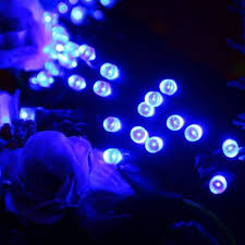 Croled Wasserfest Solar Led Lichterkette 12m 100 Leds Solarlichterkette Blau Licht Lampe Ip44 Solarle Solar Led Lichterkette Led Lichterkette Solar Licht