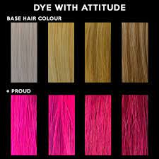 Manic panic classic high voltage hair color pink hair dye beautytalkla 4.5 out of 5 stars (13) $ 16.99 free shipping add to favorites. Attitude Hair Dye Attitude Hair Dye Semi Permanent Hairdye Proud Uv Bri