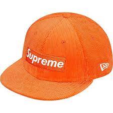 Corduroy Box Logo New Era Orange Box Logo Corduroy New Era