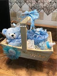 Diy baby gifts are so fun to make and mean so much. Baby Birth Wooden Gift Announcement Hampers Under Budget Chocovira Chocolates