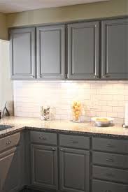 Kitchen Lovely Kitchen Decoration With Cream Granite Counter Tops Along With White Tile K Backsplash For White Cabinets Grey Kitchen Cabinets Kitchen Design