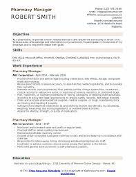 Resume objective examples and writing tips. Pharmacy Manager Resume Samples Qwikresume