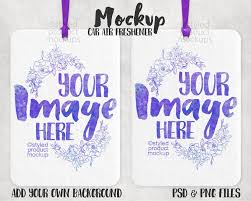 Dye Sublimation Rectangle Car Air Freshener Mockup Add Your Etsy Car Air Freshener Air Freshener Art File