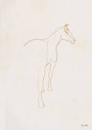 Illustration One Line Drawing By Quibe Line Art Drawings Horse Tattoo Horse Illustration