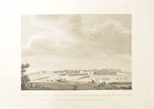 North view of Bangalore fort from the Pettah