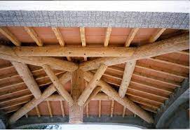 Ferme En Bois Rond Ferme En Bois Bois Charpente Bois