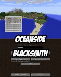 Oceanside Blacksmith With Great Loot Pc Mac Seed Twtw Minecraft Blueprints Minecraft Architecture Minecraft Plans