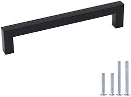 Maybe you would like to learn more about one of these? Amazon Com Goldenwarm 3 5in Black Cabinet Handle Black Square Drawer Pulls J12bk90 Pack Of 12 Kitchen Cabinet Handles Black Cabinet Hardware 3 1 2 Inch Hole Centers Drawer Pulls Home Improvement