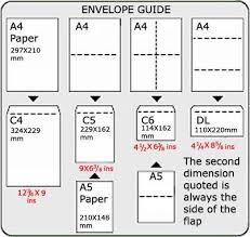 Envelopes Envelope Size Chart Paper Sizes Chart Legal