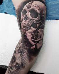 Mexican Skull Tattoo Meaning And Great Designs For Tattoo Motifs Mexican Skull Rose Woman Skull In 2020 Tattoos Mit Bedeutung Skull Candy Tattoo Tattoo Motive