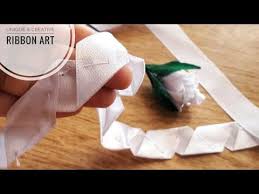 Diy Unique And Creative Ribbon Art Cool Ideas With Ribbon Ribbon Flowers Ribbon Crafts Quicky Crafts Youtube Ribbon Crafts Diy Ribbon Art Ribbon Flowers