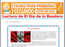 Es un símbolo patrio del perú. Lectura De El Dia De La Bandera Para Segundo Grado De Primaria 2021