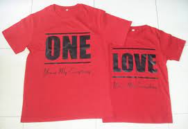Merah juga warna yang sarat emosi. Contoh Desain Kaos Couple One Love Lihat Di Sini Simplivi