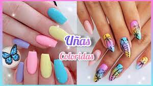 Cada una de estas dependiendo los gustos de las personas, en el 2021 vuelve la tendencia de flores, colores claros sobre oscuros, pedrería y neón. Unas Acrilicas Juveniles Super Coloridas En Tendencia 2021 Youtube
