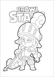 Het is 3v3 battle royale. Brawl Stars Coloring Page Dragon Knight Jessie Coloringbay