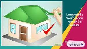 How to draw a house for kids. Menggambar Rumah 3d Untuk Anak Sd Kelas 4 Youtube