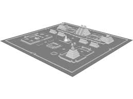 Tenochtitlan City 3d Model Download 3d Model City Art Logo
