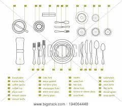 As various courses come and go, they are set on top of. Table Setting Place Vector Photo Free Trial Bigstock