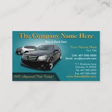 Auto Dealership Sales Auto Sales Double Sided Business Card Zazzle Com Double Sided Business Cards Car Dealership Graphic Design Business Card