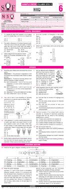 Nco Nso Imo Ieo Isko 2016 2017 Class 6 First Level Sample Papers Sample Paper Paper Syllabus