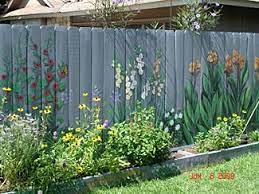 Learn how to build a fence with #hashtagdecor latest modern garden fence design ideas and boundary wall designs for home exterior protection and decorationwooden garden fence. I Want To Paint The Fence I Can T Seem To Keep Flowers Alive So I Thought This Was A Good Idea My Husband Said They Woul Garden Mural Fence Art Fence Paint