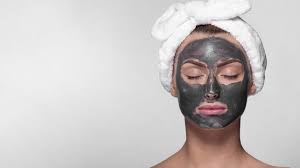 Front View Woman With Face Mask On Bentonite Clay Mask Clay Masks Photo Mask