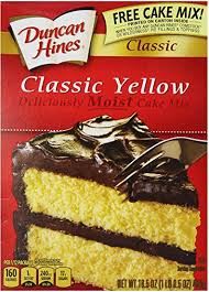 Cake mix bake someone happy! Duncan Hines Moist Yellow Cake Mix 18 25 Oz Amazon Co Uk Grocery